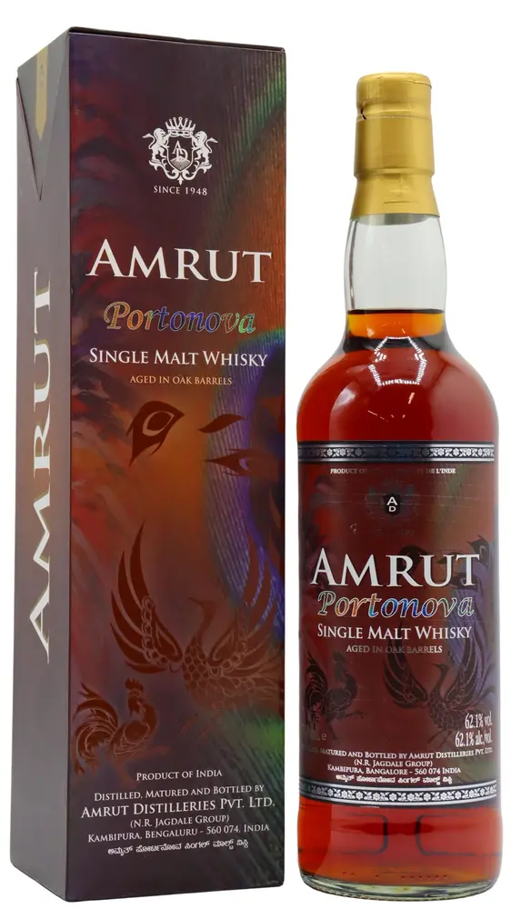 Amrut - Portonova Indian Single Malt Whisky 70cl 62.1% ABV