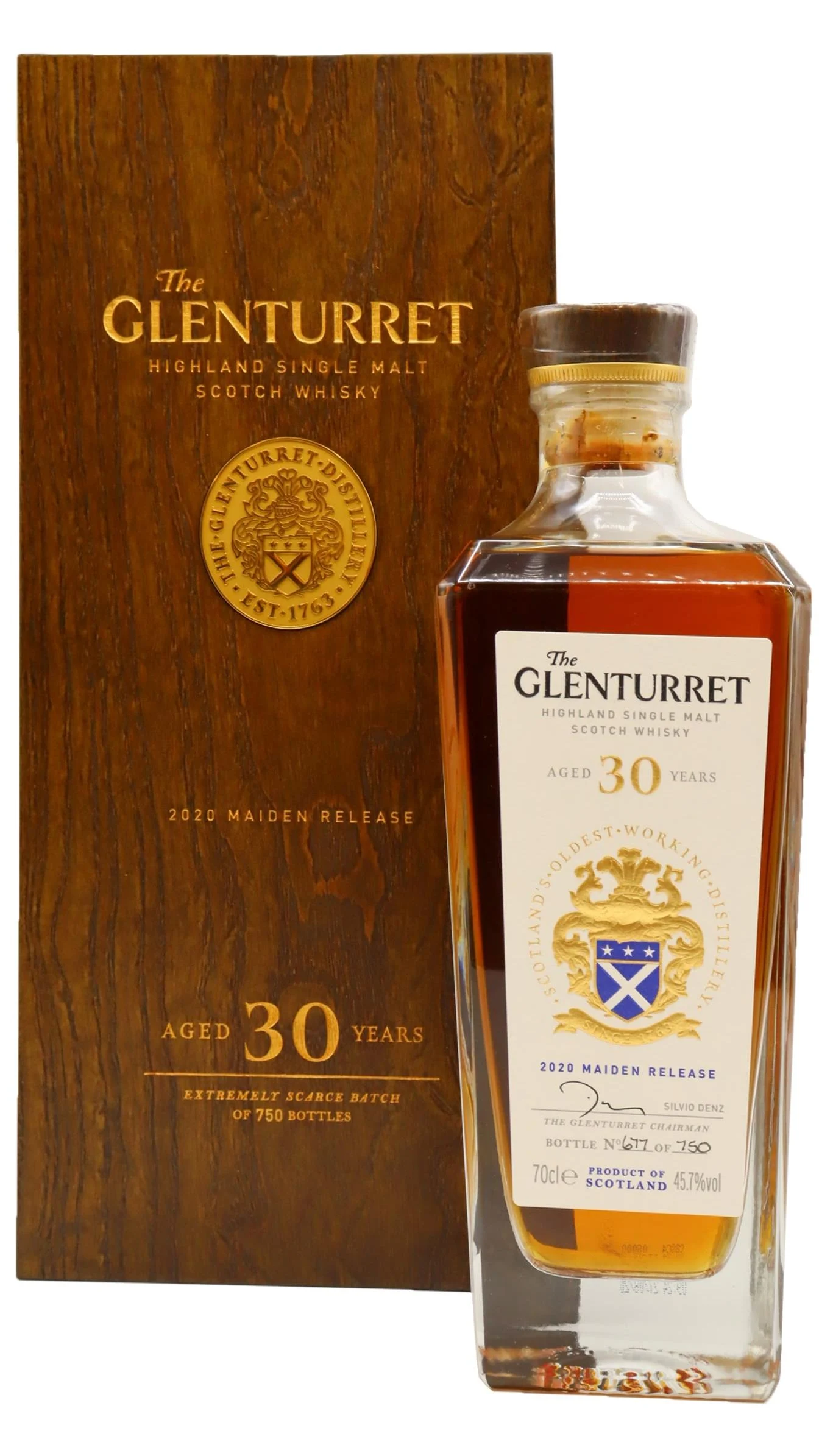 Glenturret - 30 year old Maiden 2020 Release Single Malt Scotch 1990 Whisky 70cl 45.7% ABV
