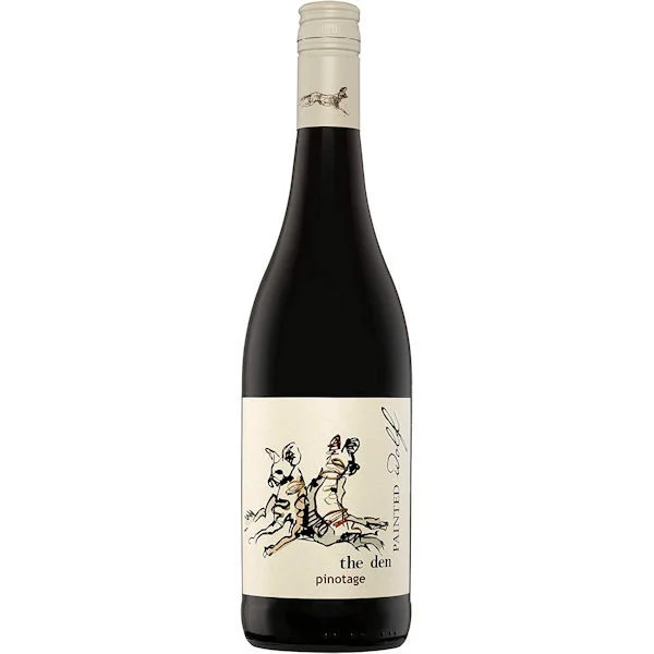 12 Bottle Case Painted Wolf The Den Pinotage 2022 (South Africa) w/ Shipping Included