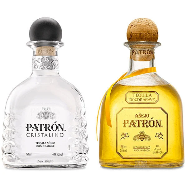 Patron 2-Bottle Bundle - Cristalino AÃÆ'±ejo & AÃÆ'±ejo Tequila 750ml