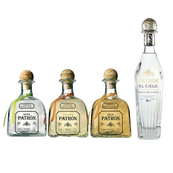 Patron 4-Bottle Bundle - El Cielo + Silver, Reposado & Añejo Tequila 750ml