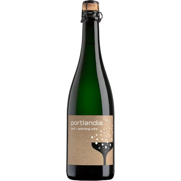 12 Bottle Case Portlandia Columbia Valley Brut Sparkling Wine NV Rated 92TP w/ Shipping Included