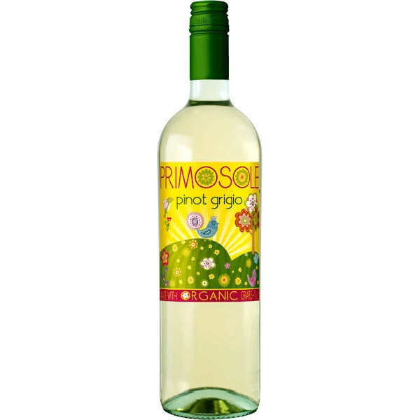 12 Bottle Case Primosole Organic Pinot Grigio Terre Sicilane IGT 2024 (Italy) w/ Shipping Included