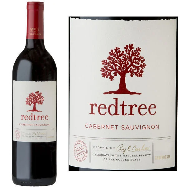 12 Bottle Case Redtree California Cabernet 2021 w/ Shipping Included