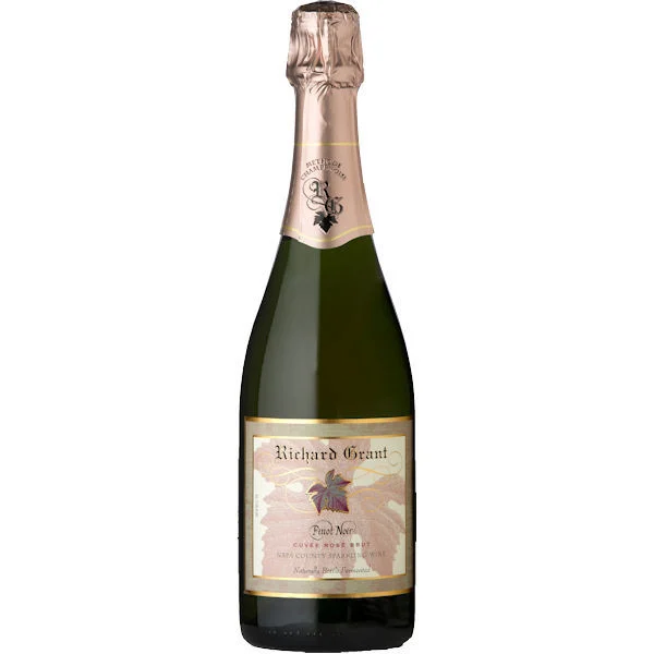 12 Bottle Case Richard Grant Pinot Noir Cuvee Rose Brut North Coast Sparkling NV w/ Shipping Included