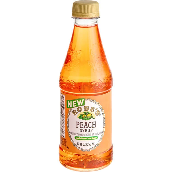 Rose's Peach Syrup 12oz