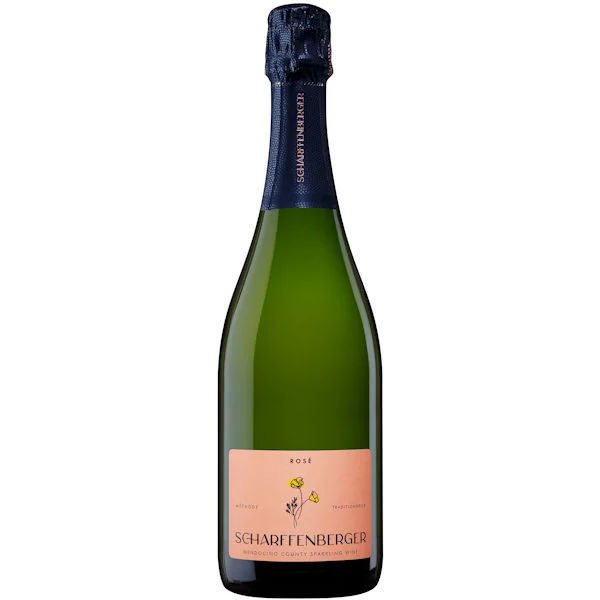 12 Bottle Case Scharffenberger Cellars Mendocino Rose Sparkling NV Rated 90W&S w/ Shipping Included