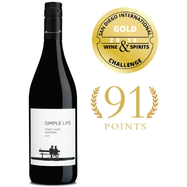 12 Bottle Case Simple Life California Pinot Noir 2020 w/ Shipping Included