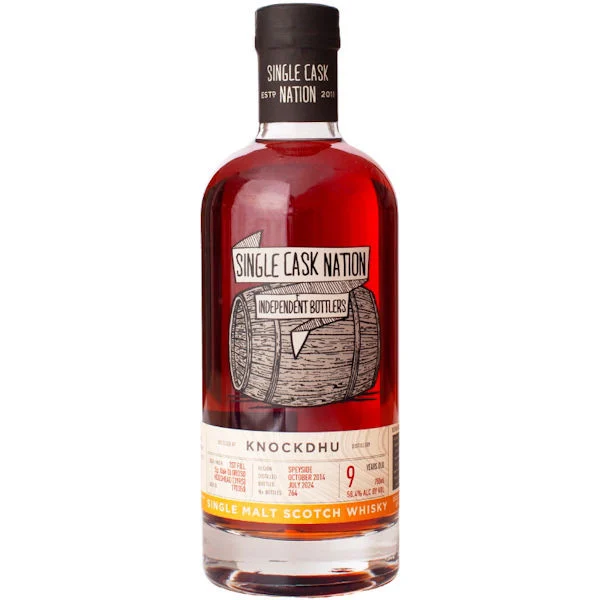 Single Cask Nation Knockdhu 9 Year Old Speyside Single Malt Scotch 700ml