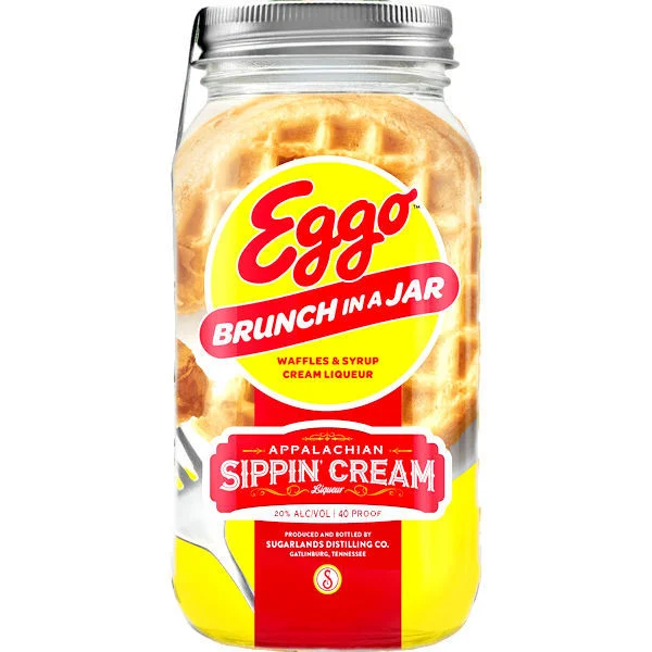 Sugarlands Eggo Brunch In A Jar Waffles & Syrup Appalachian Sippin' Cream Liqueur 750ml