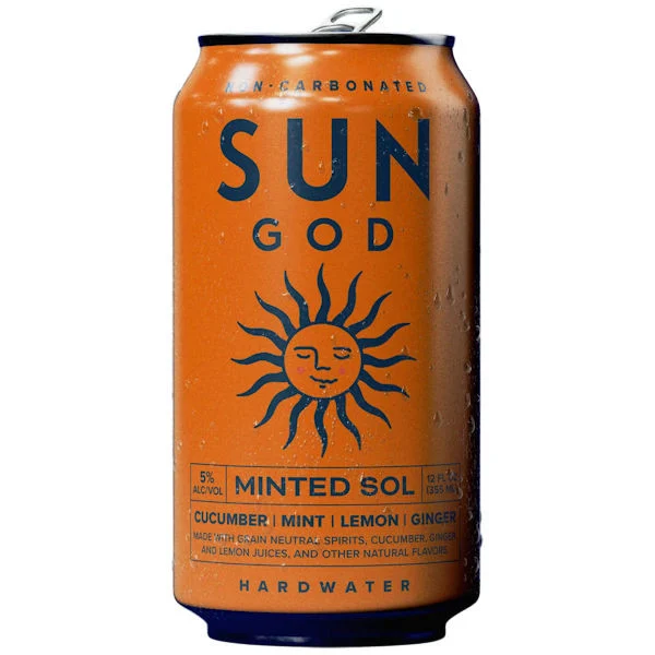 SunGod Minted Sol Hardwater Ready-To-Drink 4-Pack 12oz Cans