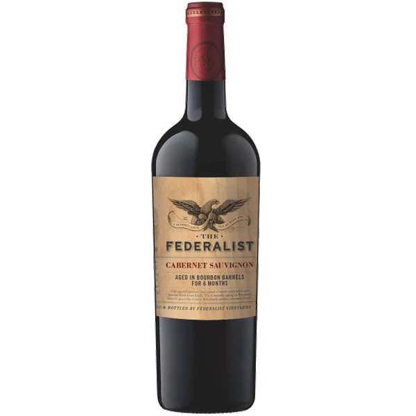 12 Bottle Case The Federalist Bourbon Barrel Aged Lodi Cabernet w/ Shipping Included