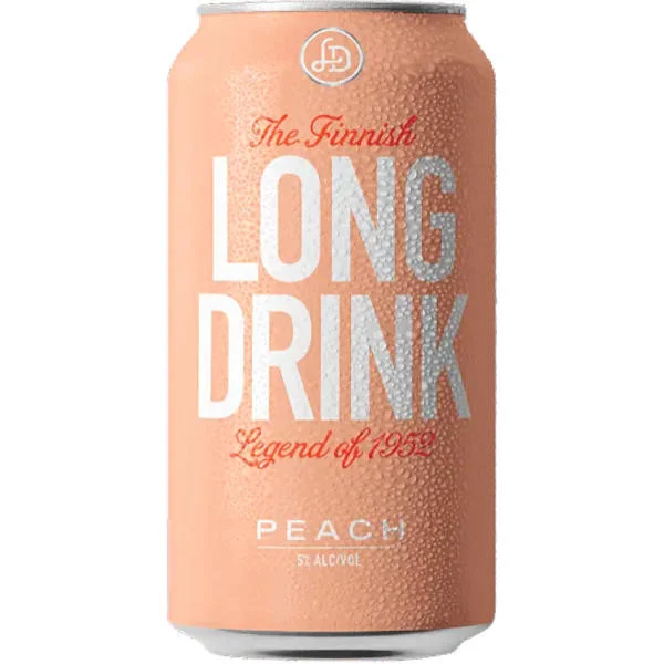 The Finnish Long Drink Peach Cocktail 12oz 6 Pack Cans