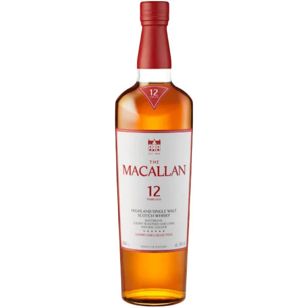 The Macallan 12 Year Old Sherry Oak Cask Highland Single Malt Scotch 750ml