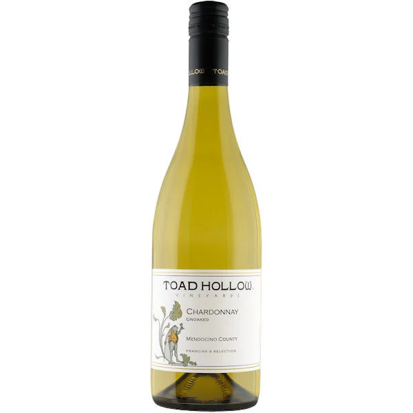 12 Bottle Case Toad Hollow Francine's Selection Mendocino Unoaked Chardonnay 2024 w/ Shipping Included