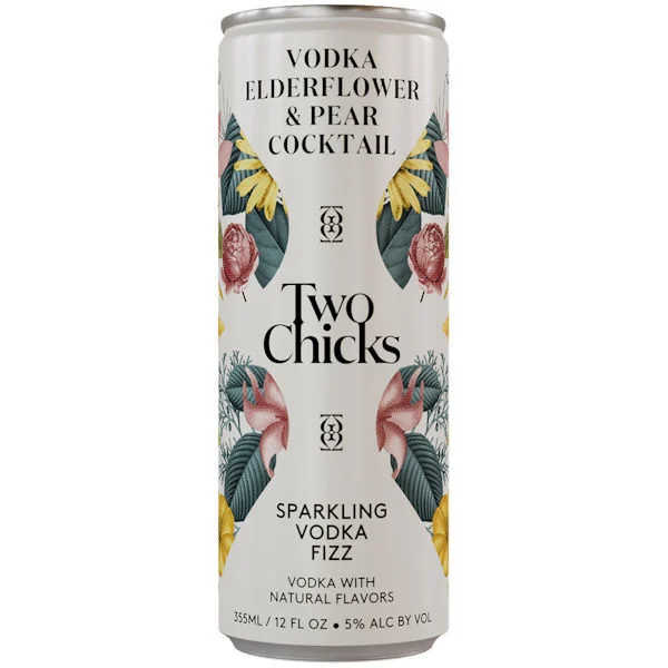 Two Chicks Sparkling Vodka Fizz Ready To Drink Cocktail 12oz 4 Pack Cans