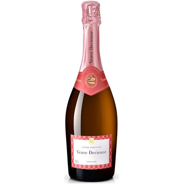 12 Bottle Case Veuve Devienne Rose Sec Sparkling Wine NV (France) w/ Shipping Included