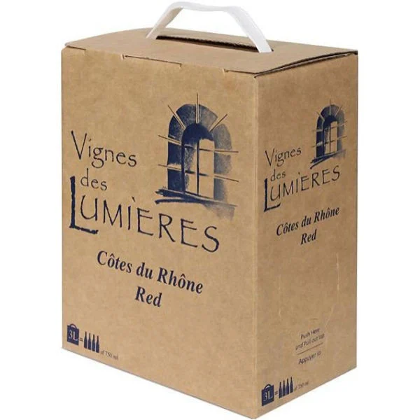 Vignes des Lumieres Cotes du Rhone Rouge Bag in a Box 3L (France)