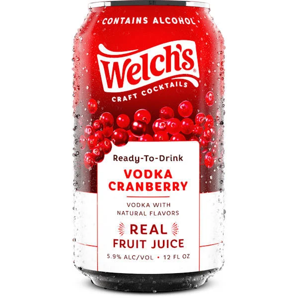 Welch's Craft Cocktails Vodka Cranberry Ready-To-Drink 4-Pack 12oz Cans
