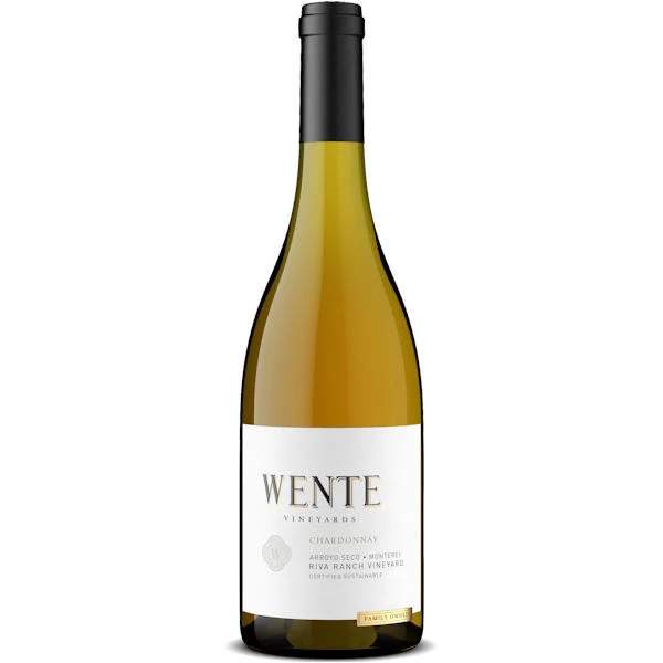 6 Bottle Case Wente Riva Ranch Arroyo Seco Chardonnay 2022 Rated 94TP w/ Shipping Included