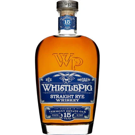WhistlePig 15 Year Old Vermont Oak Finish Straight Rye Whiskey 750ml