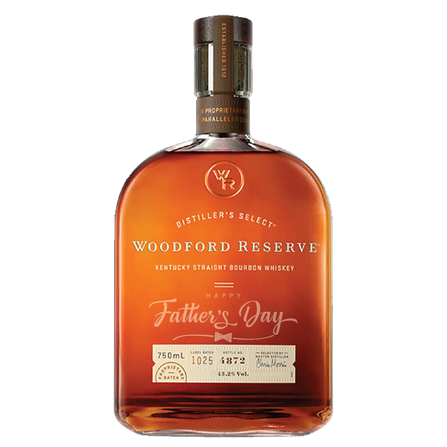 Woodford Reserve Bourbon Happy Father's Day Custom Engraved Gift