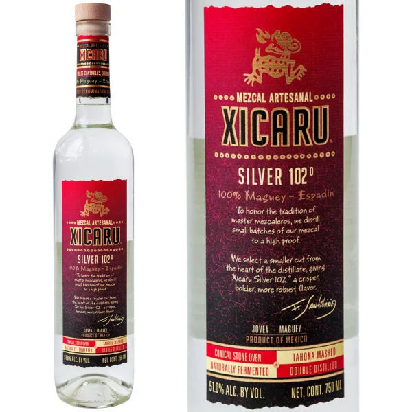 Xicaru Silver Mezcal 102 Proof 750ml