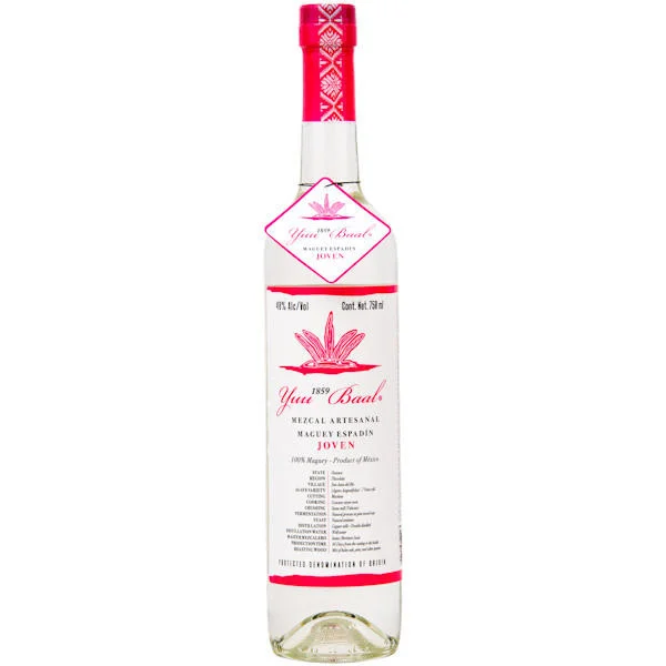 Yuu Baal Joven Espadin Mezcal 750ml